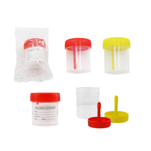 Sterile wide mouth narrow mouth Stool Container Feces Container with Fixed Spoon