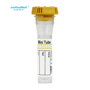 rubber top mini tube gel and clot activator tube