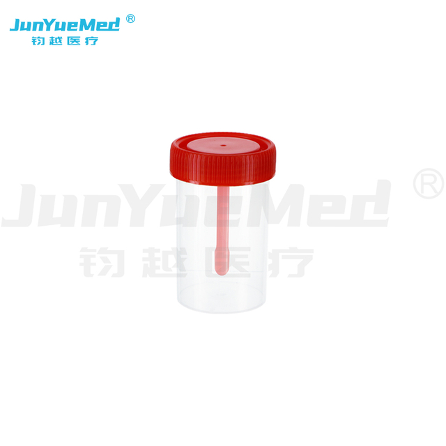 NU-00604 Medical Container Sterile Stool Container Feces Container with Fixed Spoon