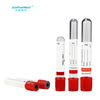 Red top clot activator blood collection tube